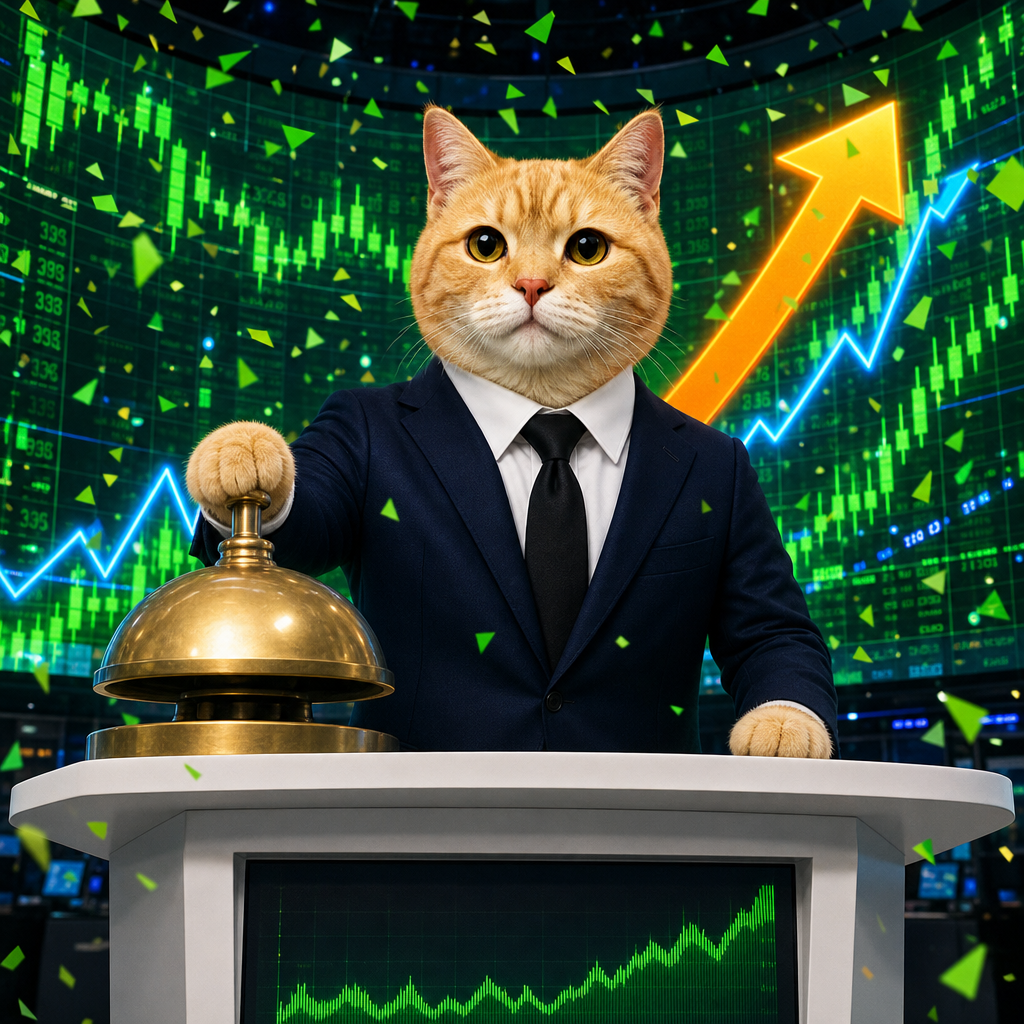 Nascat ringing the NASDAQ opening bell